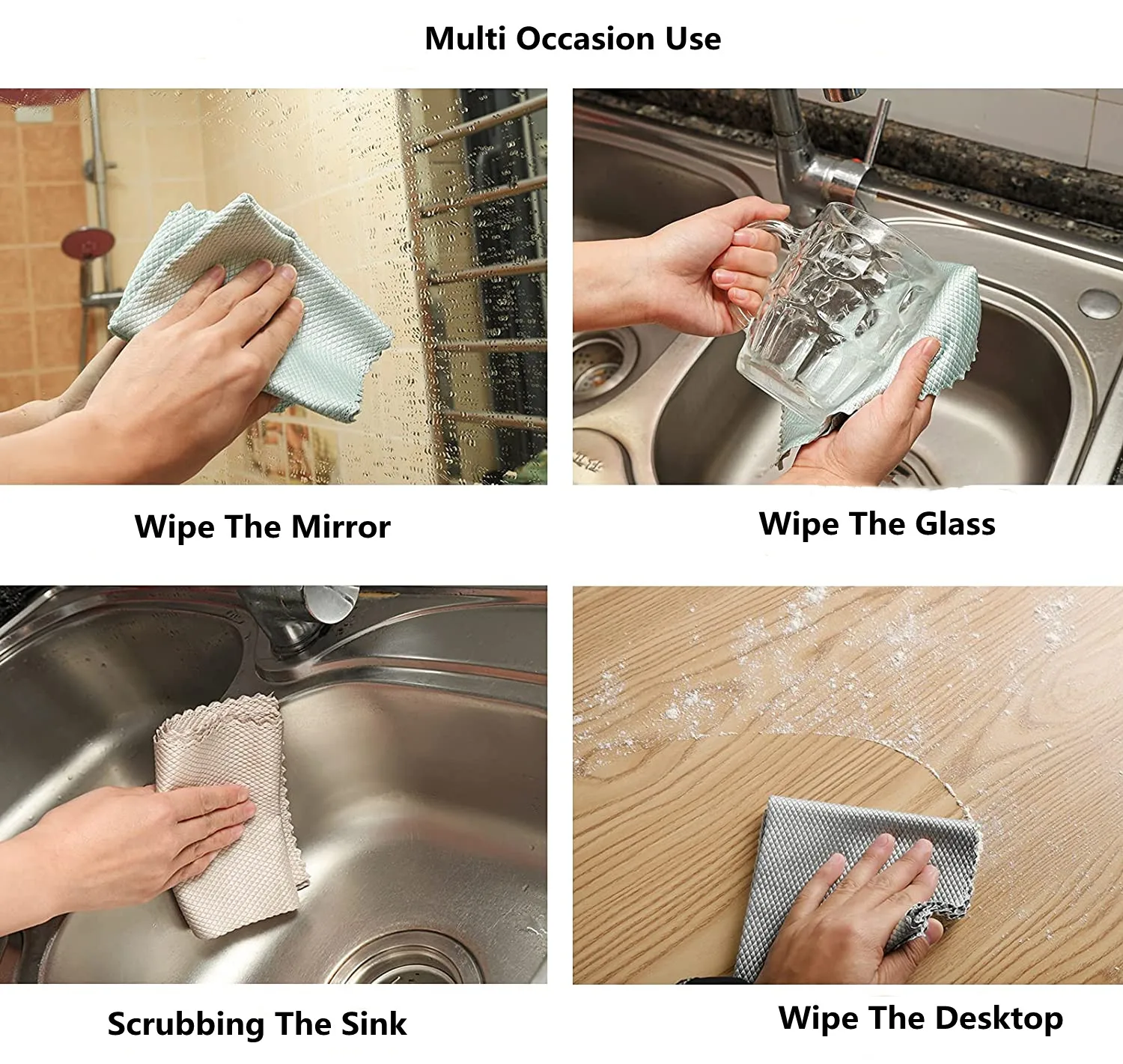 5/10Pcs Kitchen Cleaning Towel Absorbable Water Stains Fish Scale Wipe Cloth Glass Window Dish Cleaning Cloth Rag For Kitchen
5/10Pcs Kitchen Cleaning Towel Absorbable Water Stains Fish Scale Wipe Cloth Glass Window Dish Cleaning Cloth Rag For Kitchen
