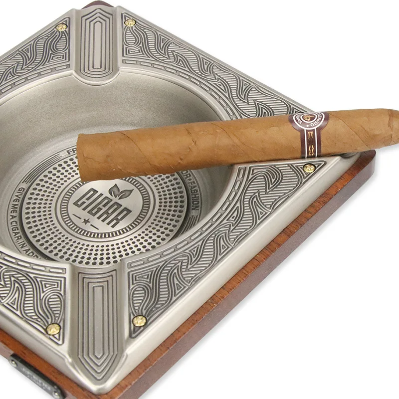 Cigar Ashtray Metal Cigar Wood Large Bar Office European Style Household Large Caliber Ashtray Industrial Style
Cigar Ashtray Metal Cigar Wood Large Bar Office European Style Household Large Caliber Ashtray Industrial Style
