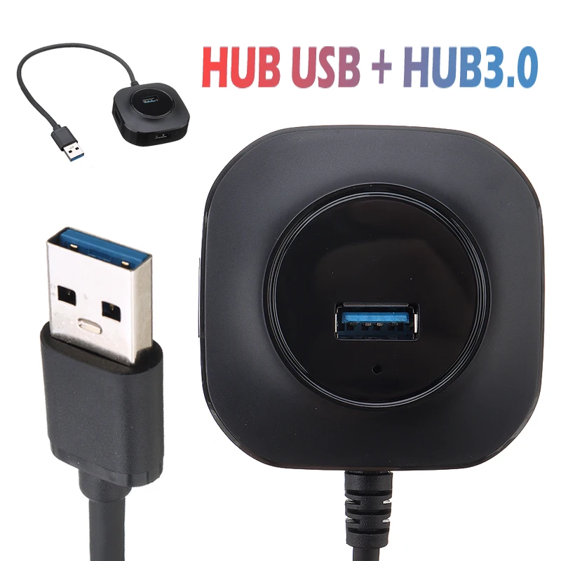 Portable Adapter Compatible for Notebook Computer 4 Multi Ports USB 3.0 Hub Splitter Super Speed Mini Expansion Adapter for PC
Portable Adapter Compatible for Notebook Computer 4 Multi Ports USB 3.0 Hub Splitter Super Speed Mini Expansion Adapter for PC