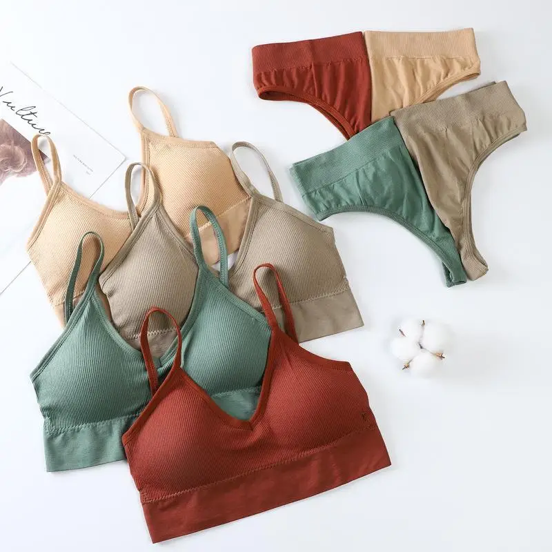 SVOKOR Underwear Set Women Wireless Lingerie Sexy Push Up Bra Triangle Cup Comfortable Thong Briefs Bra Set
SVOKOR Underwear Set Women Wireless Lingerie Sexy Push Up Bra Triangle Cup Comfortable Thong Briefs Bra Set