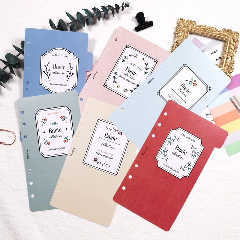 Fromthenon Basic Functional Refills Index Dividers A5A6 Organizer Notebook Beautiful Filler Pages 6pcs For 6 Hole Binder Planner
Fromthenon Basic Functional Refills Index Dividers A5A6 Organizer Notebook Beautiful Filler Pages 6pcs For 6 Hole Binder Planner