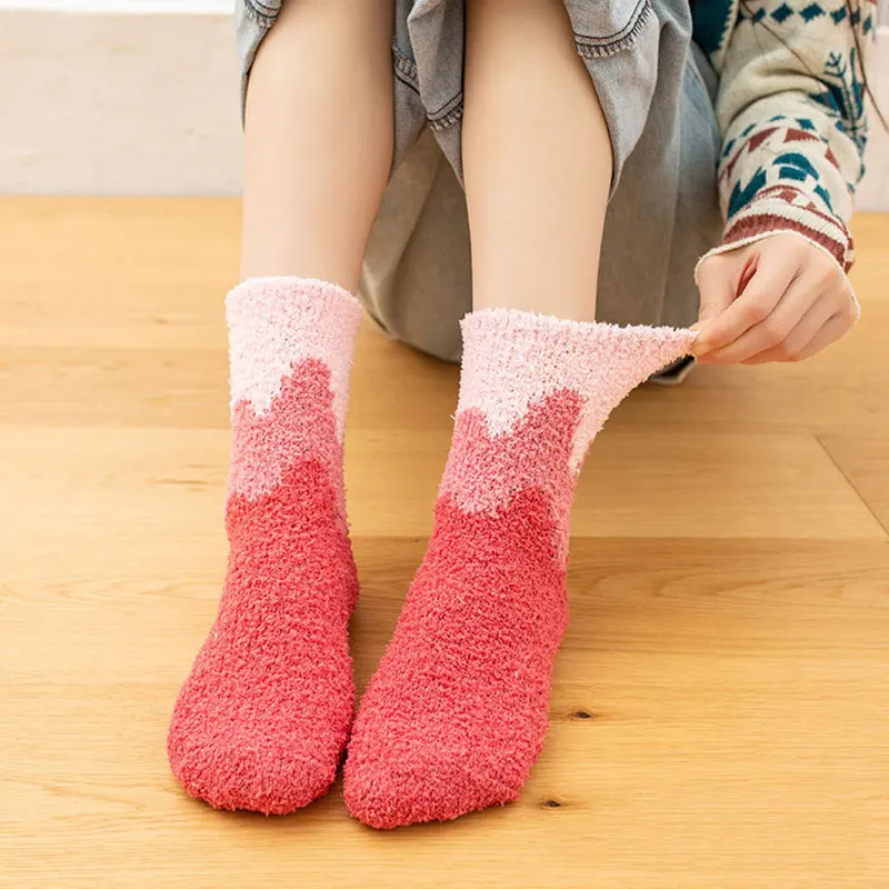 Winter Warm Fluffy Socks Coral Fleece Women's Socks Cute Soft Indoor Floor Sleep Towel Socks Breathable Pure Colors Meias
Winter Warm Fluffy Socks Coral Fleece Women's Socks Cute Soft Indoor Floor Sleep Towel Socks Breathable Pure Colors Meias
