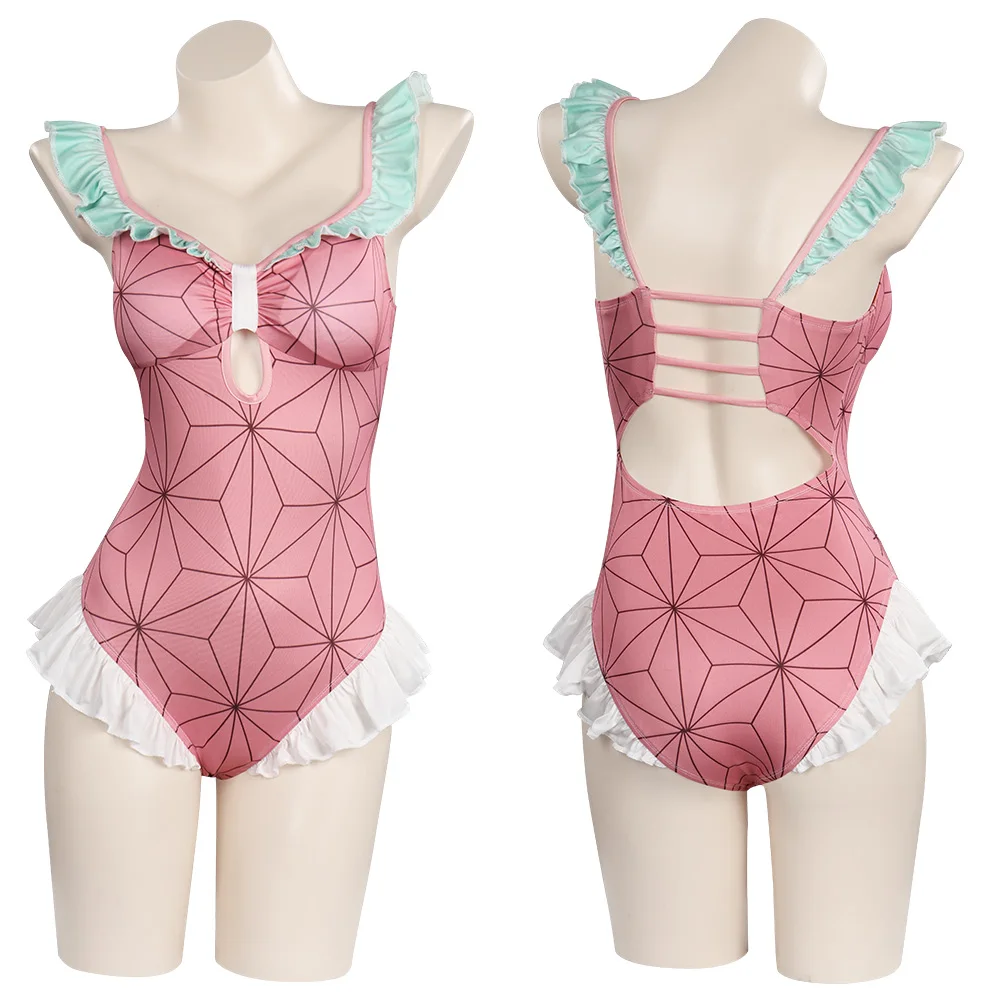 Demon Slayer Kamado Nezuko Cosplay Costume Bodysuit Swimwear Outfits Halloween Carnival Suit
Demon Slayer Kamado Nezuko Cosplay Costume Bodysuit Swimwear Outfits Halloween Carnival Suit