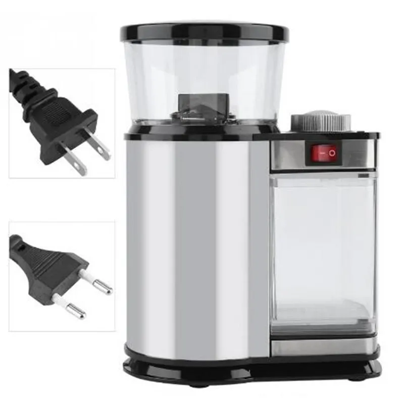 110V / 220V Fully Automatic Coffee Grinder Grinder Stainless Steel Espresso 9 Levels Adjustable 100g Electric Coffee Grinder
110V / 220V Fully Automatic Coffee Grinder Grinder Stainless Steel Espresso 9 Levels Adjustable 100g Electric Coffee Grinder