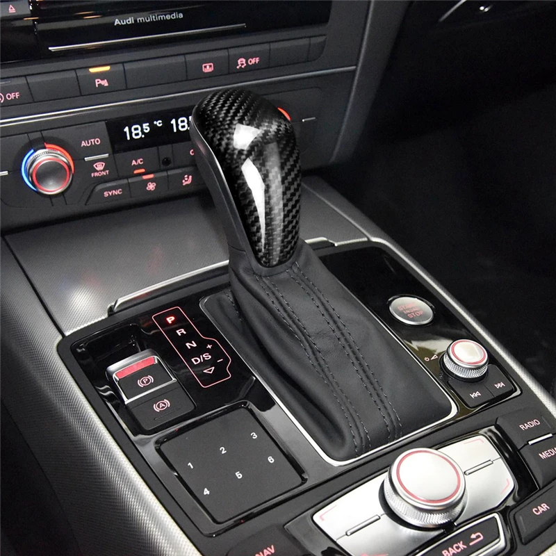 Car Interior Round Gear Shift Head Knob Cover Carbon Fiber Texture Fit for Audi A6L 2016-2018 A7 2015-2018 Gear Shift Head Knob 
Car Interior Round Gear Shift Head Knob Cover Carbon Fiber Texture Fit for Audi A6L 2016-2018 A7 2015-2018 Gear Shift Head Knob