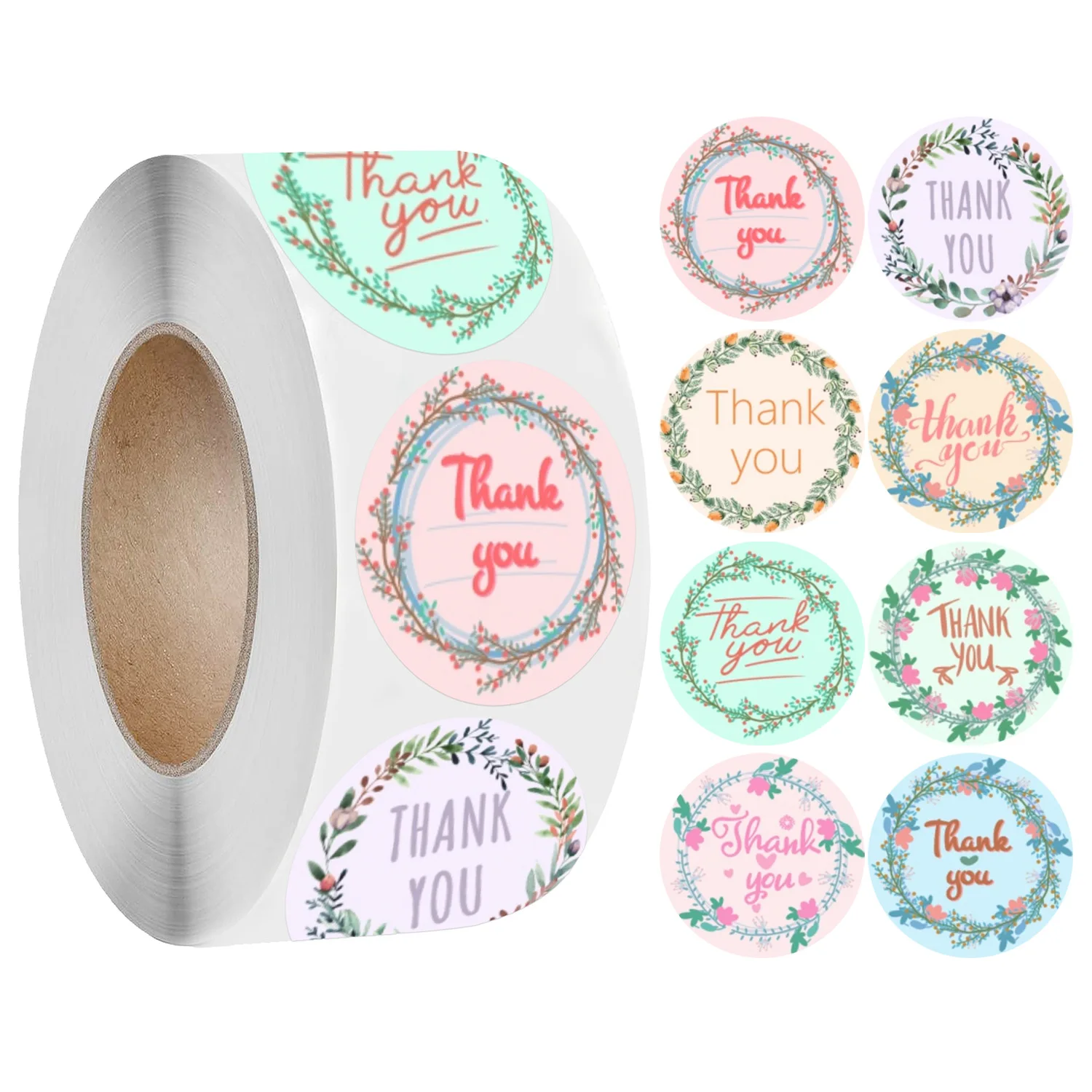 500pcs/roll Flowers Thank You Stickers for Business packing Gift Envelope Seal Labels Festival handmade decor Stationery Sticker
500pcs/roll Flowers Thank You Stickers for Business packing Gift Envelope Seal Labels Festival handmade decor Stationery Sticker