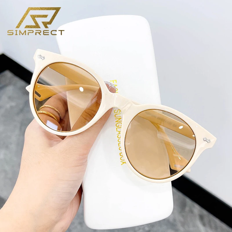 SIMPRECT Fashion Round Sunglasses Women 2022 Luxury Brand Designer Quality Sun Glasses Shades For Women Vintage Retro zonnebril
SIMPRECT Fashion Round Sunglasses Women 2022 Luxury Brand Designer Quality Sun Glasses Shades For Women Vintage Retro zonnebril