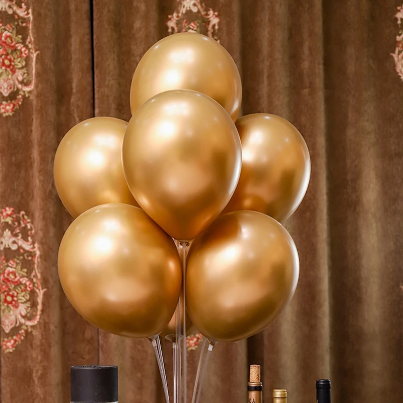 50pcs / 12inch / 2.8g Thicken Metal Latex Balloon Birthday Party Wedding Balloons Metallic Globos Inflatable Helium Balloon 
50pcs / 12inch / 2.8g Thicken Metal Latex Balloon Birthday Party Wedding Balloons Metallic Globos Inflatable Helium Balloon