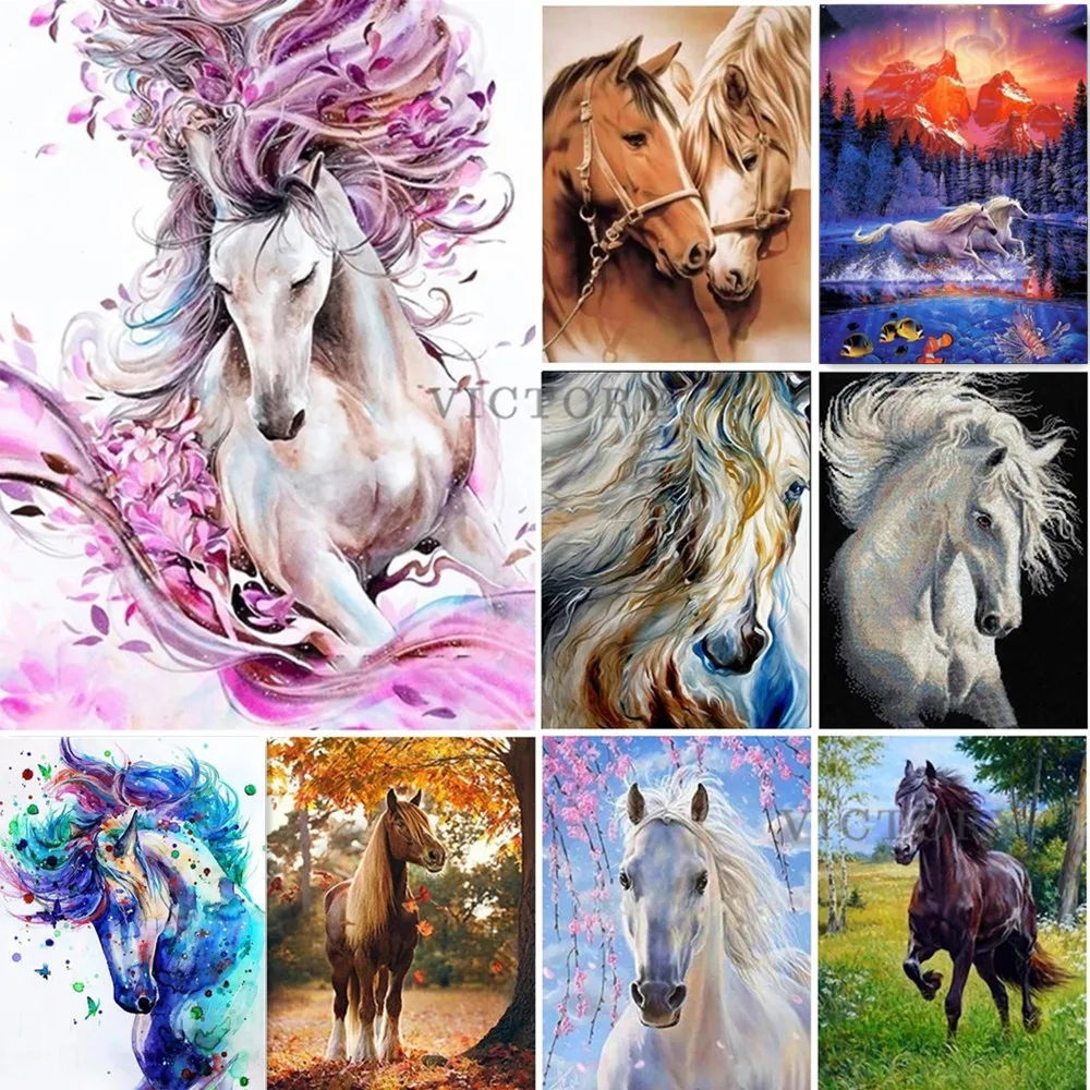 5D Diy Horses Diamond Painting Cross Stitch Animals Full Square/round Diamond Embroidery Needlework Rhinestone Mosaic Decor Gift
5D Diy Horses Diamond Painting Cross Stitch Animals Full Square/round Diamond Embroidery Needlework Rhinestone Mosaic Decor Gift