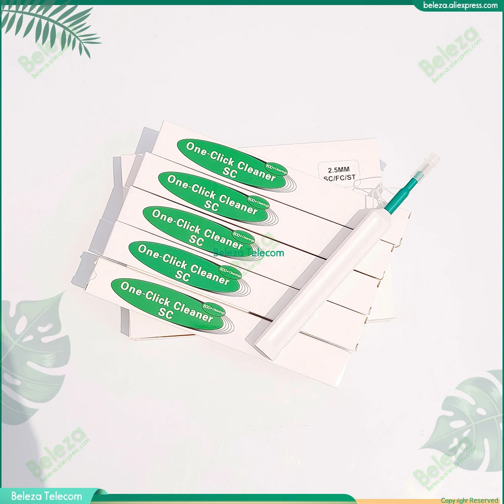 10pcs/lot 2.5mm cleaner One-Click Fiber Optic Connector Cleaner Pen for 2.5mm SC ST and FC Connectors Fiber Optic Tools FOC
10pcs/lot 2.5mm cleaner One-Click Fiber Optic Connector Cleaner Pen for 2.5mm SC ST and FC Connectors Fiber Optic Tools FOC