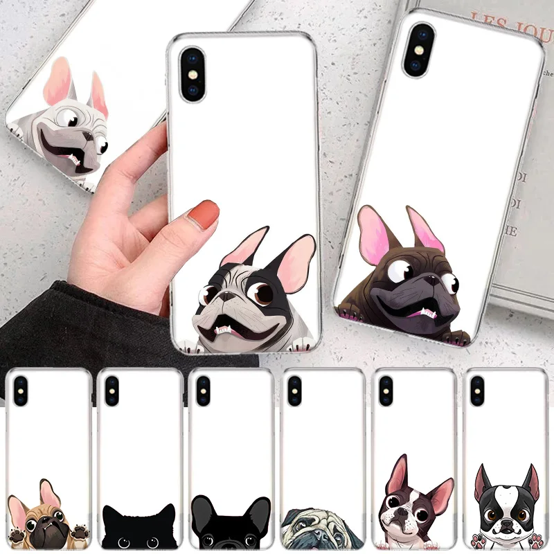 Pug Dog French Bulldog animal Soft Phone Case For IPhone 11 12 13 14 Pro MAX XR X XS Mini Apple 8 7 Plus 6 6S SE 5S Fundas Coque
Pug Dog French Bulldog animal Soft Phone Case For IPhone 11 12 13 14 Pro MAX XR X XS Mini Apple 8 7 Plus 6 6S SE 5S Fundas Coque