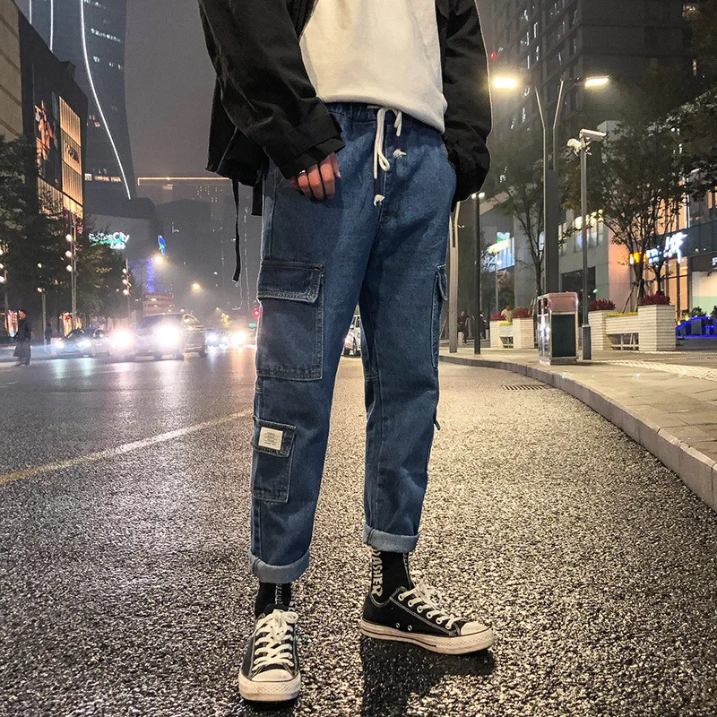 Hot 2021 Retro washed distressed jeans men straight loose trend fall feeling all-match tooling wide-leg pants men's daddy pants
Hot 2021 Retro washed distressed jeans men straight loose trend fall feeling all-match tooling wide-leg pants men's daddy pants