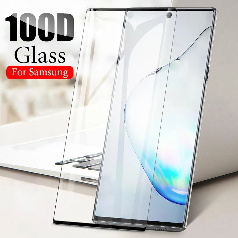 100D стекло для samsung Galaxy Note 10 Plus Защитное пленка Note10 10plus note10plus Защитная