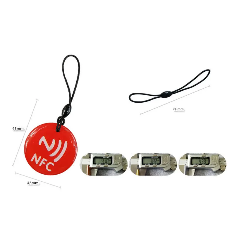 NFC Epoxy Tag RFID Sticker Key Card Keychain 13.56MHz Waterproof 45*45MM for NFC Mobile Phone Payment 100Pcs/Lot
NFC Epoxy Tag RFID Sticker Key Card Keychain 13.56MHz Waterproof 45*45MM for NFC Mobile Phone Payment 100Pcs/Lot