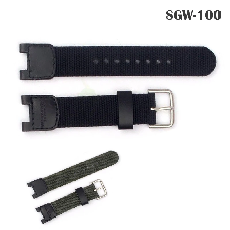 Military Canvas Nylon Fabric Black Armygreen Straps Watch Band For Casio SGW-100 GW-3500B/3000B Series Stainless Steel Buckle
Military Canvas Nylon Fabric Black Armygreen Straps Watch Band For Casio SGW-100 GW-3500B/3000B Series Stainless Steel Buckle