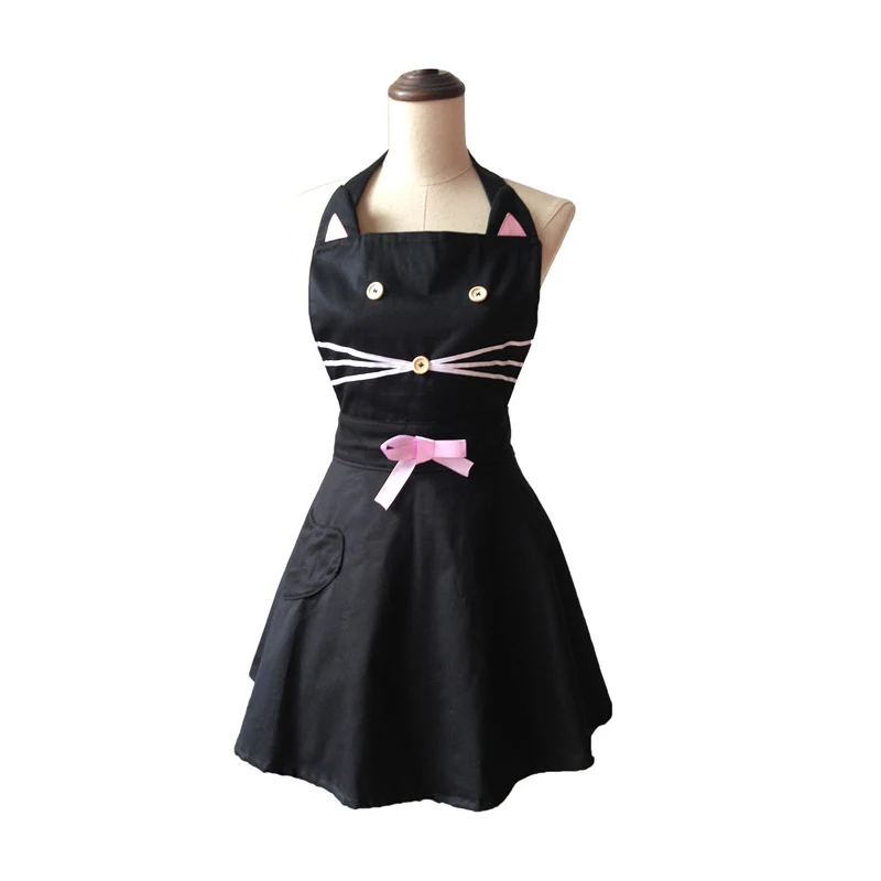 Cartoon Cat Cute Black Woman Kitchen Apron Cotton Waitress Salon Hairdresser Cooking Apron Dress Avental de Cozinha Divertido
Cartoon Cat Cute Black Woman Kitchen Apron Cotton Waitress Salon Hairdresser Cooking Apron Dress Avental de Cozinha Divertido