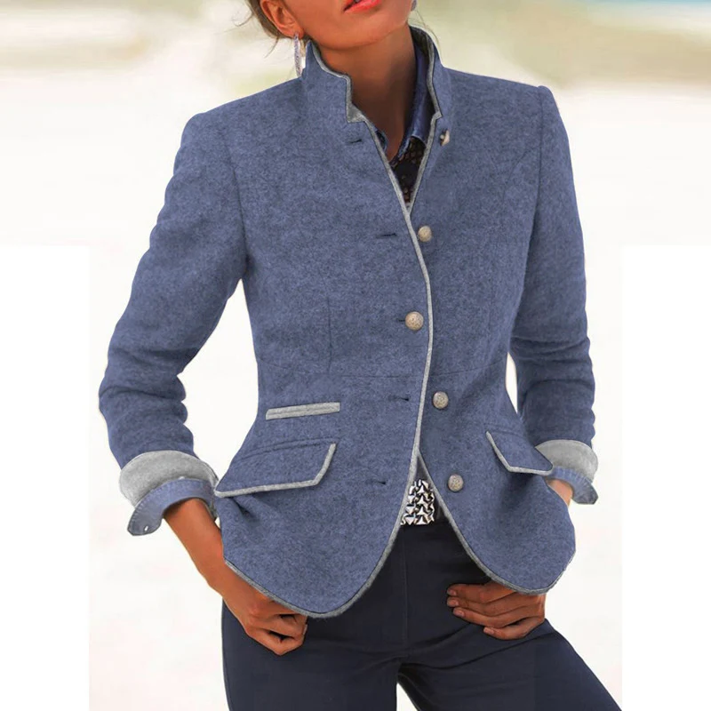 Hot Sale New Slim Slimming Long-Sleeved Coat For Autumn And Winter Solid Color Female Elegant Top Ladies Outwear Tops Thick
Hot Sale New Slim Slimming Long-Sleeved Coat For Autumn And Winter Solid Color Female Elegant Top Ladies Outwear Tops Thick