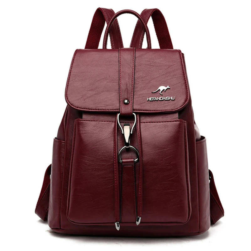 New Women's Designer Backpack Casual Back Pack for Women High Quality Leather Backpacks Female School Bags Teenage Girls Sac
New Women's Designer Backpack Casual Back Pack for Women High Quality Leather Backpacks Female School Bags Teenage Girls Sac