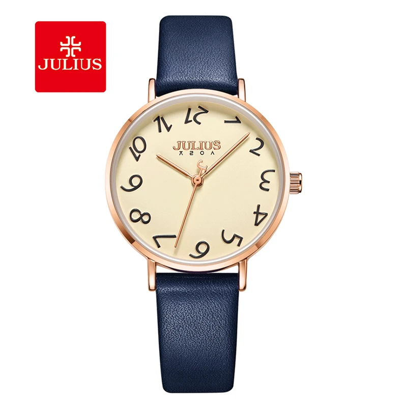 Julius Brand Women Quartz Watch Simple Leather Watch Fashion Casual Large Dial Watches Classic Waterproof Wristwatch Female
Julius Brand Women Quartz Watch Simple Leather Watch Fashion Casual Large Dial Watches Classic Waterproof Wristwatch Female