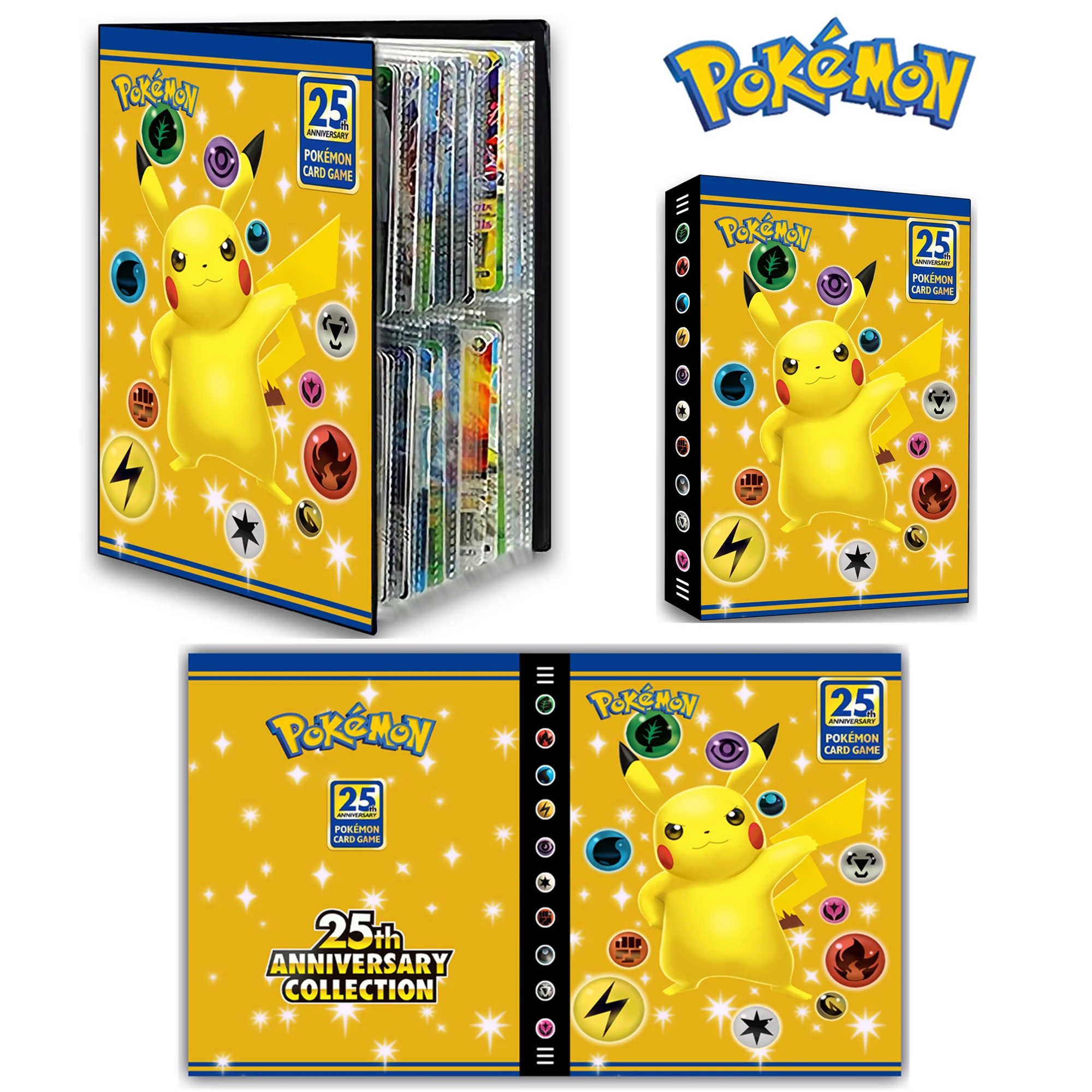 240Pcs Anime Pokemon Album Book Pikachu Game Card Pocket Holder Card Map Folder Collections Cards Loaded List Kids Toy Gifts 
240Pcs Anime Pokemon Album Book Pikachu Game Card Pocket Holder Card Map Folder Collections Cards Loaded List Kids Toy Gifts