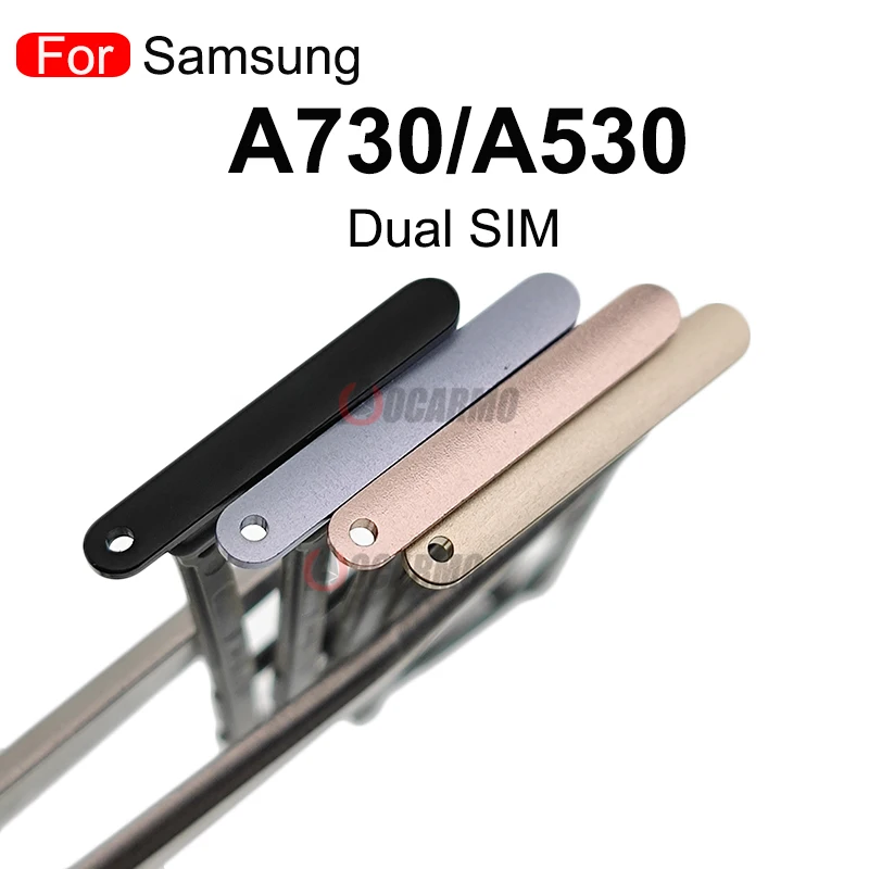 Лоток для SIM-карты Samsung Galaxy A730 A530 A8 Plus 2018 устройство чтения двух и одинарных SIM-карт