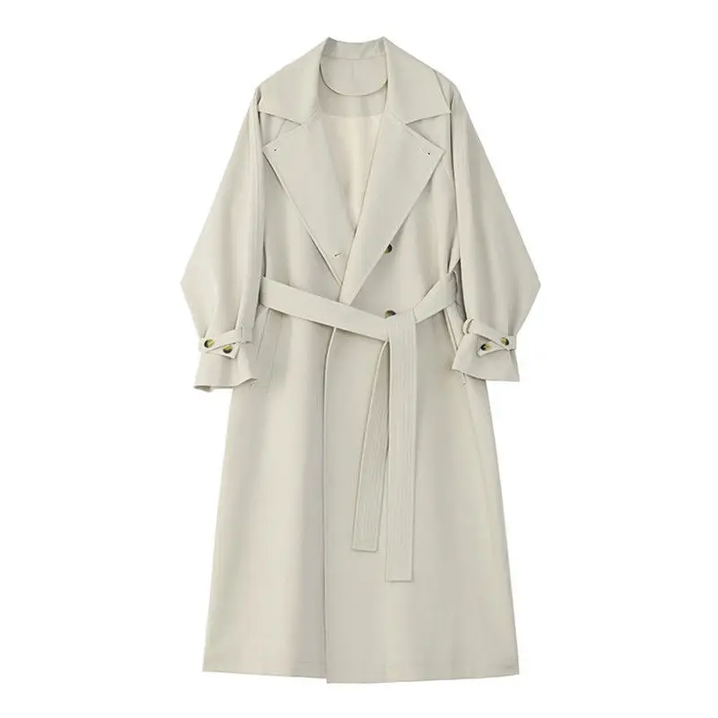 2021 Korean version of hanging goddess windbreaker women's fashion lapel belt long waist knee coat coat
2021 Korean version of hanging goddess windbreaker women's fashion lapel belt long waist knee coat coat