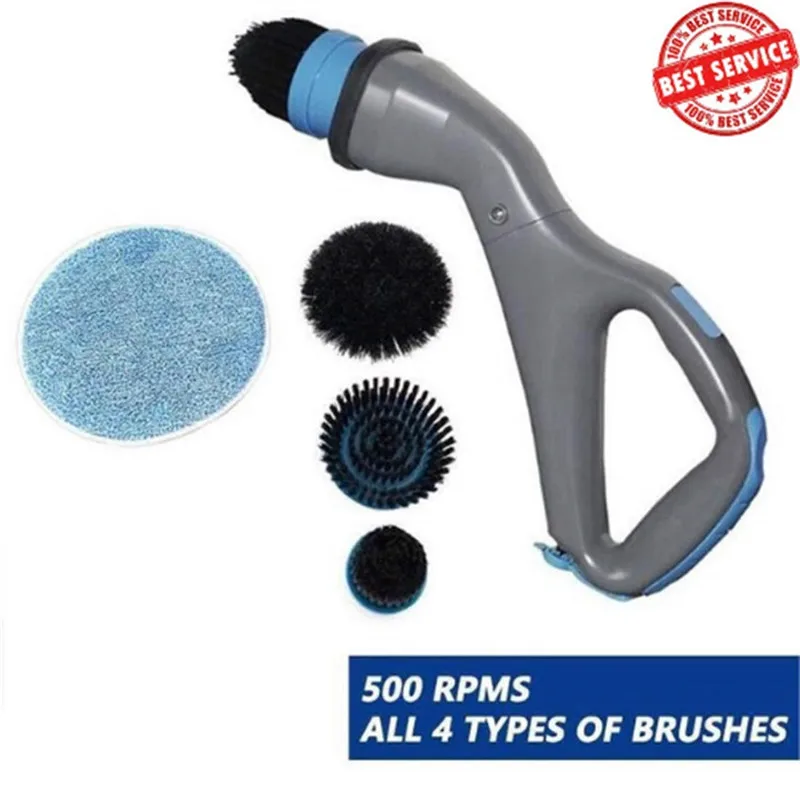 4pcs/set Cordless Hurricane Muscle Scrubber Electrical Cleaning Brush with Brush Heads Bathroom Surface Shower Tile Floor Brush
4pcs/set Cordless Hurricane Muscle Scrubber Electrical Cleaning Brush with Brush Heads Bathroom Surface Shower Tile Floor Brush