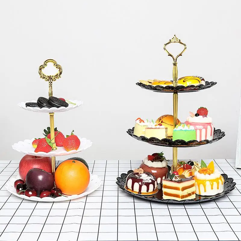 3Tier Fruit Tray Plate Dessert Tray Candy Dishes Snack Cake Rack Buffet Display Rack Wedding Party Home Decor Tray Serving Tray
3Tier Fruit Tray Plate Dessert Tray Candy Dishes Snack Cake Rack Buffet Display Rack Wedding Party Home Decor Tray Serving Tray