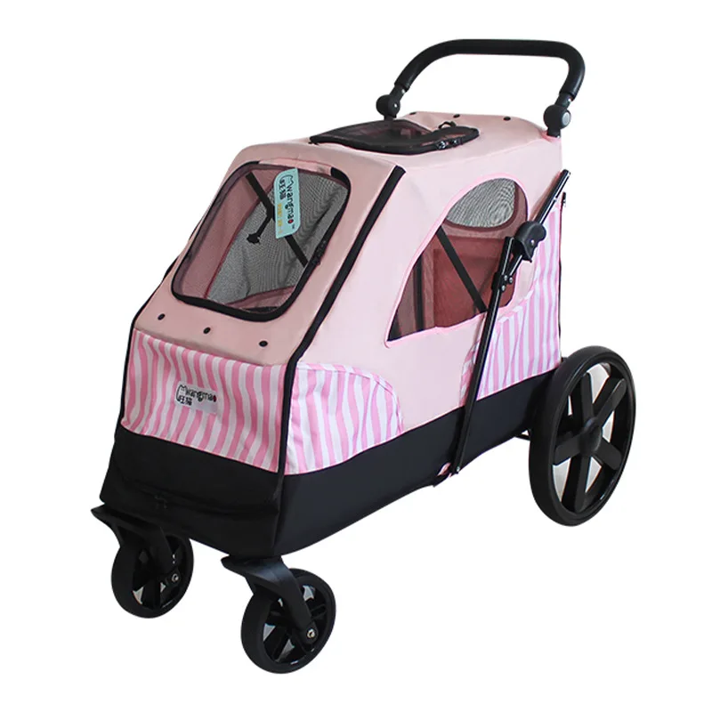 The rear wheel brake system of the new pet wheelbarrow has a large empty space and more general wheelbarrows to be folded
The rear wheel brake system of the new pet wheelbarrow has a large empty space and more general wheelbarrows to be folded