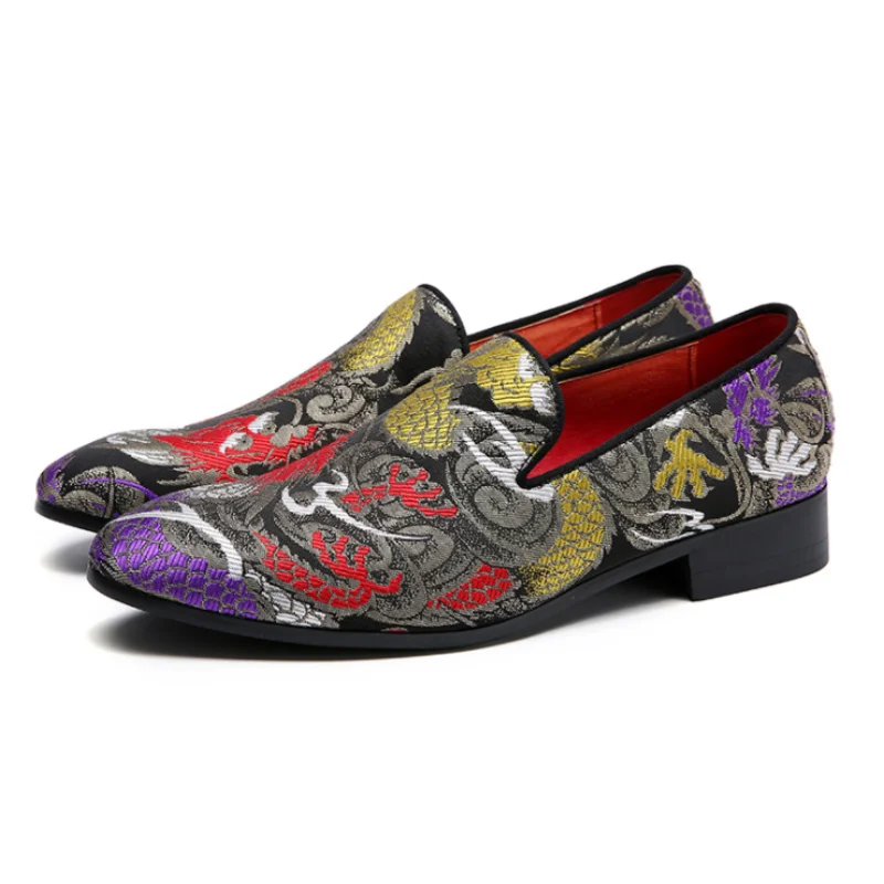 2021 Fashion Trend Chinese Style Pointed Toe Men's Leather Shoes Embroidery Single Shoes Nightclub Hair Stylist Shoes ZQ0367
2021 Fashion Trend Chinese Style Pointed Toe Men's Leather Shoes Embroidery Single Shoes Nightclub Hair Stylist Shoes ZQ0367