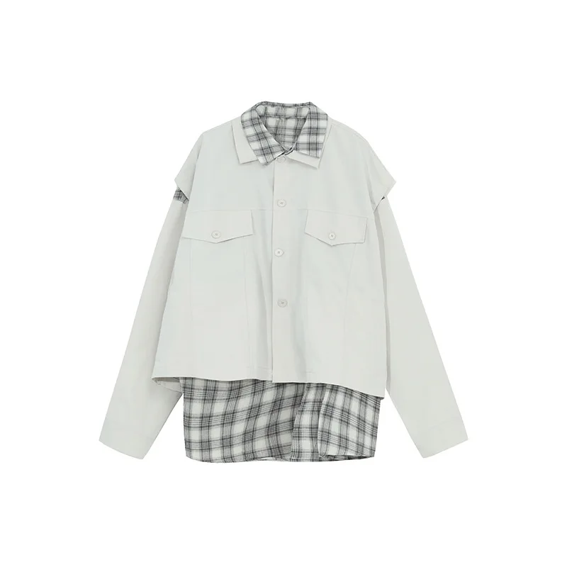 Men 2 PCS Sets Shirt+vest High Street Hip Hop Loose Long Sleeve Casual Plaid Shirt Jacket Male Women Loose Coat Outerwear
Men 2 PCS Sets Shirt+vest High Street Hip Hop Loose Long Sleeve Casual Plaid Shirt Jacket Male Women Loose Coat Outerwear