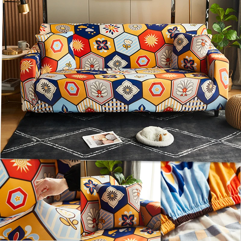 Printed Sofa Covers Spandex Colorful Modern L Shaped Chaise Longue All-inclusive Anti-dirty Towels Simple Housse Canape Dangle
Printed Sofa Covers Spandex Colorful Modern L Shaped Chaise Longue All-inclusive Anti-dirty Towels Simple Housse Canape Dangle