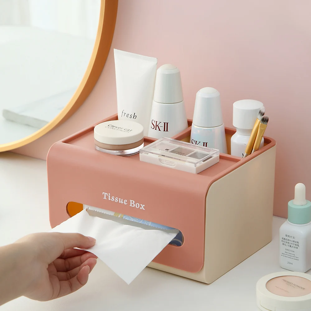 Modern Multifunctional Storage Tissue Box Plastic Home Office Storage Desktop Napkin Holder for Kitchen Sundries Organizer
Modern Multifunctional Storage Tissue Box Plastic Home Office Storage Desktop Napkin Holder for Kitchen Sundries Organizer