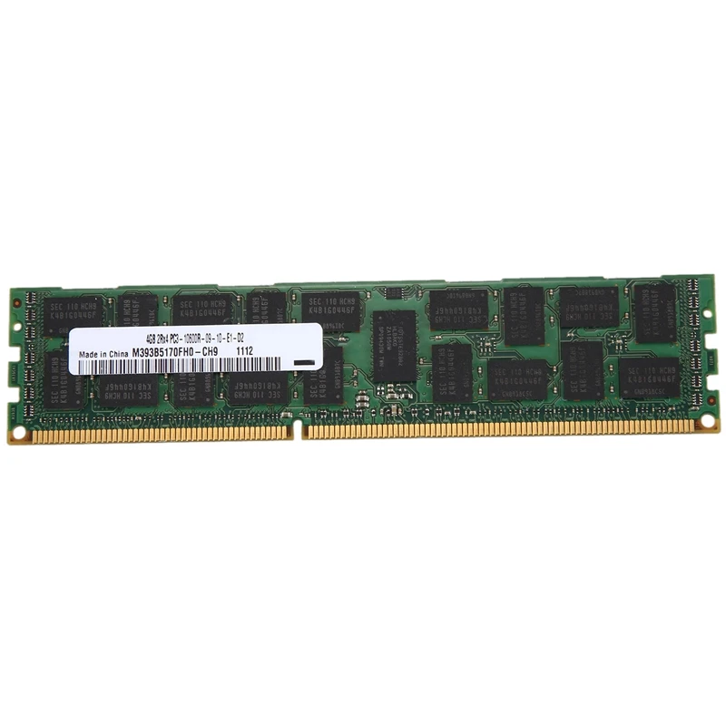 4GB DDR3 Memory RAM 2Rx4 PC3-10600R 1333MHz 1.5V REG ECC 240-Pin Server RAM for Samsung M393B5170FH0-CH9
4GB DDR3 Memory RAM 2Rx4 PC3-10600R 1333MHz 1.5V REG ECC 240-Pin Server RAM for Samsung M393B5170FH0-CH9