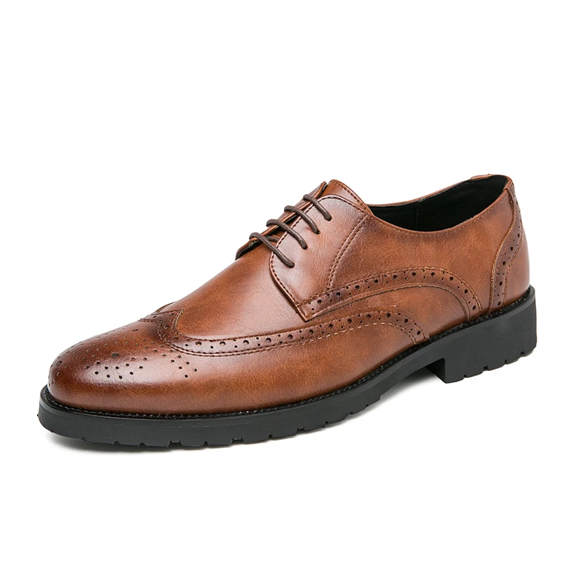 Plus Size 38-47 High Quality Men Brogue Fashion Oxfords Dress Shoes Male Gentleman Elegant Casual Business Leather Shoes for Men
Plus Size 38-47 High Quality Men Brogue Fashion Oxfords Dress Shoes Male Gentleman Elegant Casual Business Leather Shoes for Men