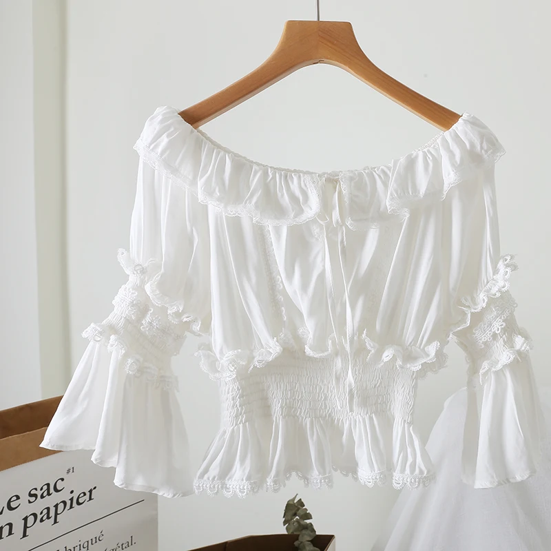 High-end White Draped Two Piece Set Womens 2020 Summer Flare Sleeve Ruffles Top + High Waist Ball Gown Skirt Womens 2pcs Set
High-end White Draped Two Piece Set Womens 2020 Summer Flare Sleeve Ruffles Top + High Waist Ball Gown Skirt Womens 2pcs Set