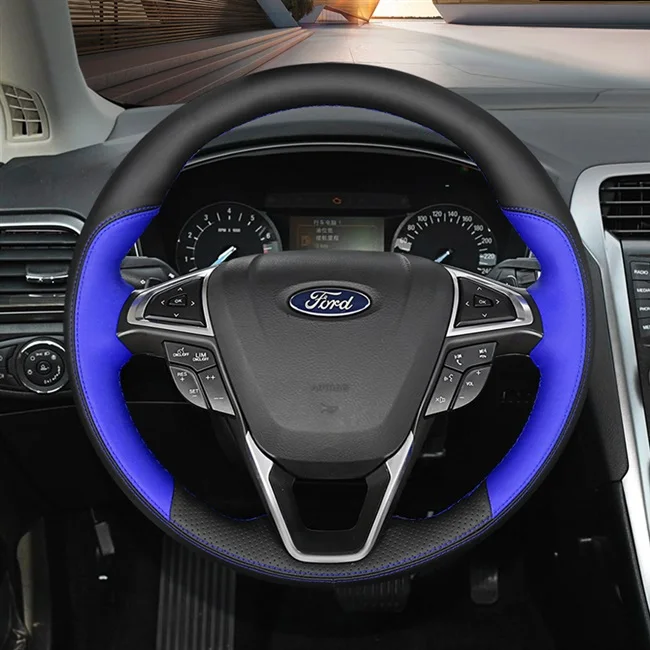 For Ford Mondeo edge New Focus Escort Taurus DIY hand-sewn leather car steering wheel cover
For Ford Mondeo edge New Focus Escort Taurus DIY hand-sewn leather car steering wheel cover