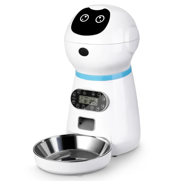 Smart Automatic Pet Feeder With Voice Record Stainless Steel LCD Screen Timer For Dog Food Bowl Cat Food Dispenser Pet Supplies
Smart Automatic Pet Feeder With Voice Record Stainless Steel LCD Screen Timer For Dog Food Bowl Cat Food Dispenser Pet Supplies