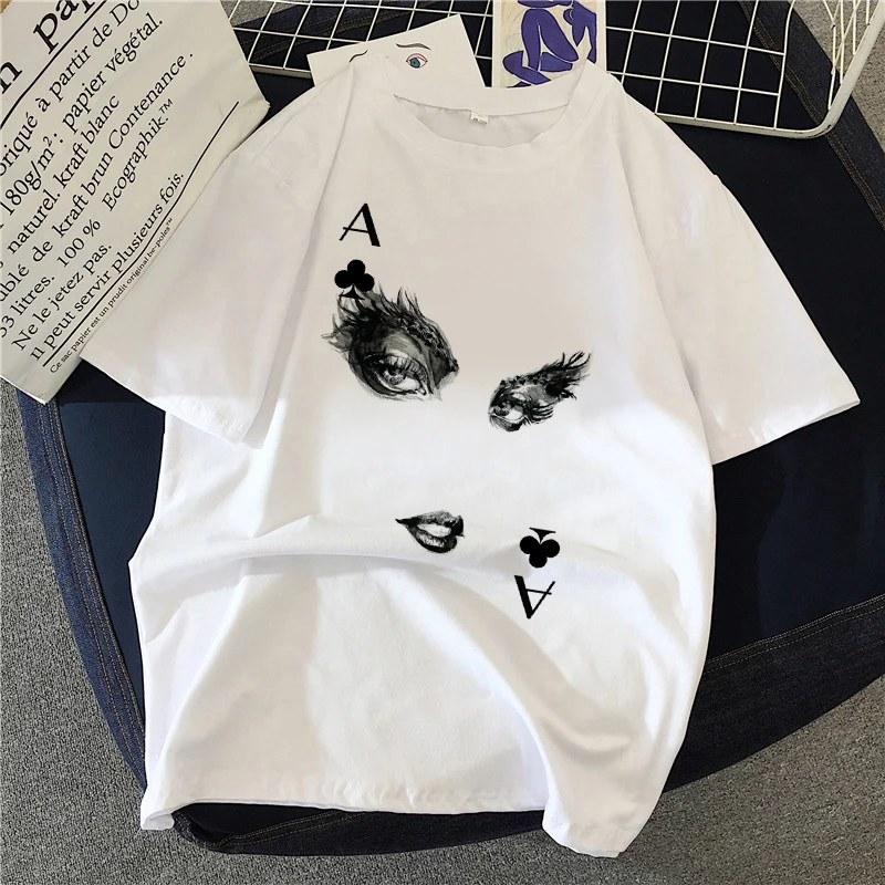 Women T Shirt Female Clothing Women T Shirt Facial Mask Print Short Sleeve Fashion Streetwear Casual Aesthetic Harajuku Tshirt
Women T Shirt Female Clothing Women T Shirt Facial Mask Print Short Sleeve Fashion Streetwear Casual Aesthetic Harajuku Tshirt