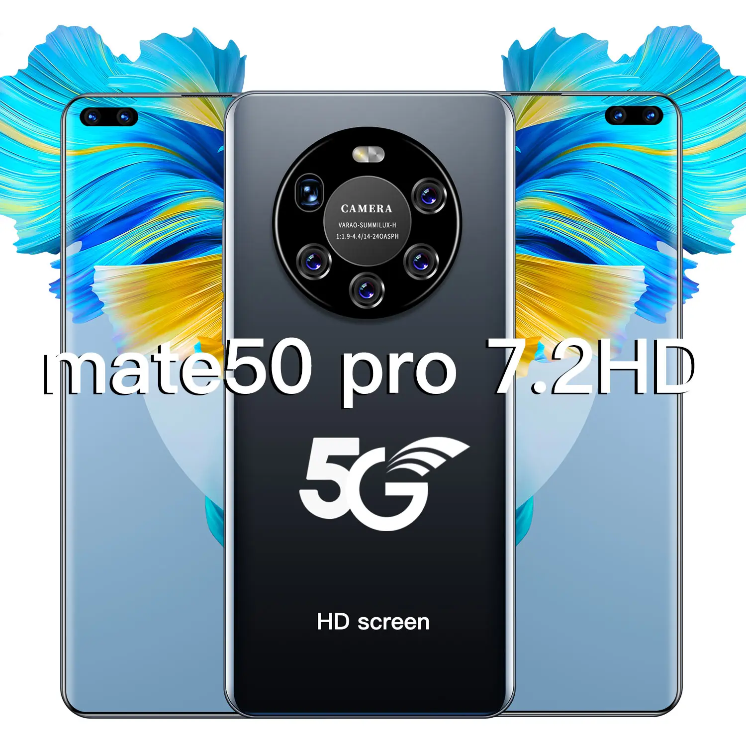 2021 новейший смартфон Коврики 50 Pro 12 Гб оперативной памяти 512 Rom Dual SIM