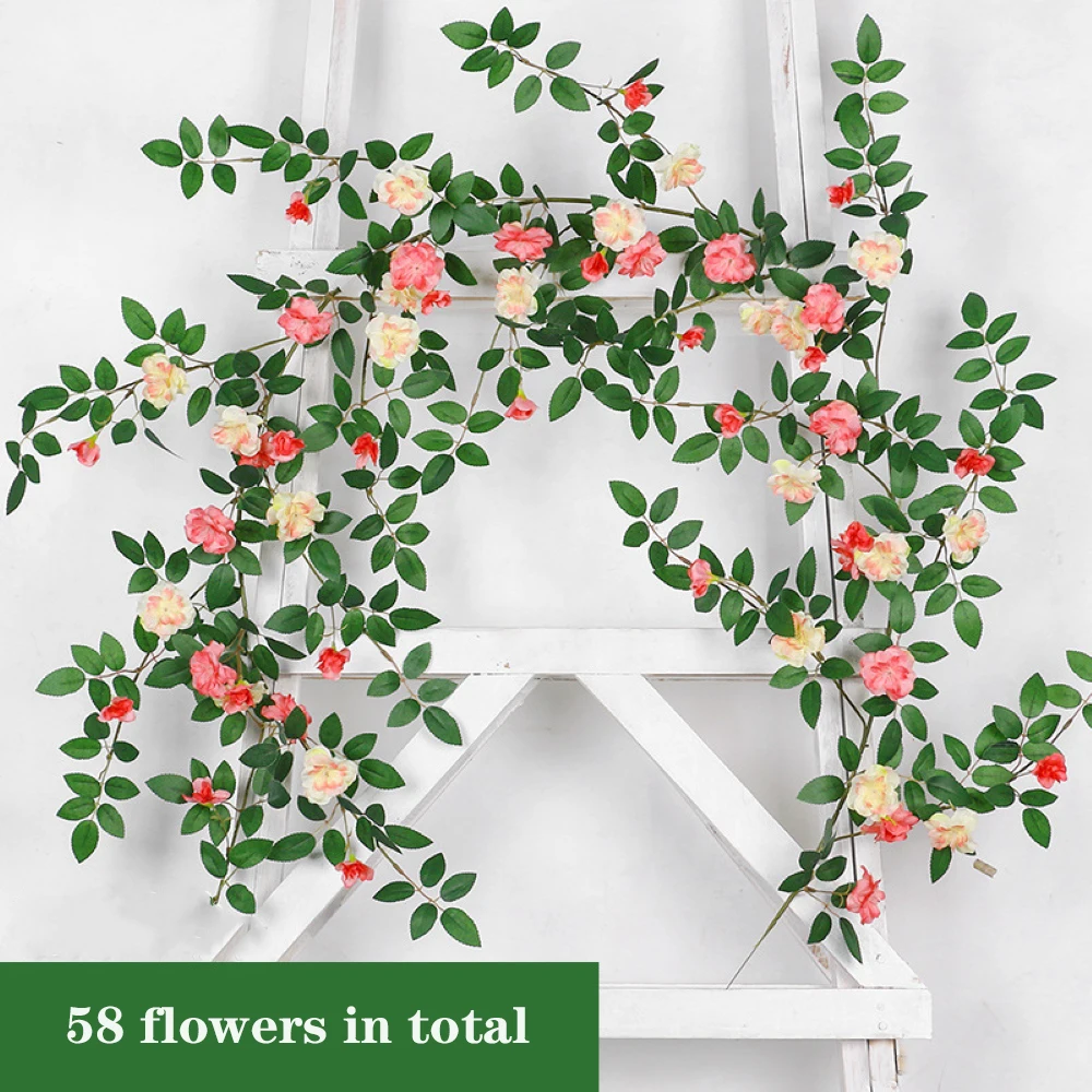 Artificial Flowers Vines Artificial Rose Plant Vines simulation Wreath Wedding Festival Home Party DIY Decoration Home Decor
Artificial Flowers Vines Artificial Rose Plant Vines simulation Wreath Wedding Festival Home Party DIY Decoration Home Decor