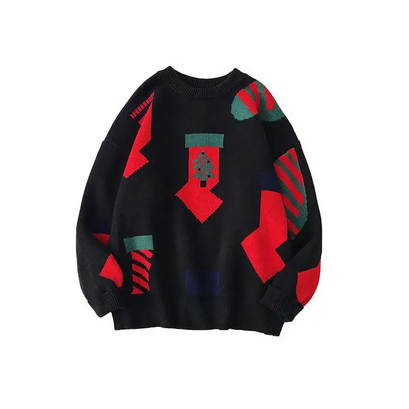 Autumn and winter new beauty tide handsome tide brand retro pullover loose knit Christmas sweater men INS couple
Autumn and winter new beauty tide handsome tide brand retro pullover loose knit Christmas sweater men INS couple