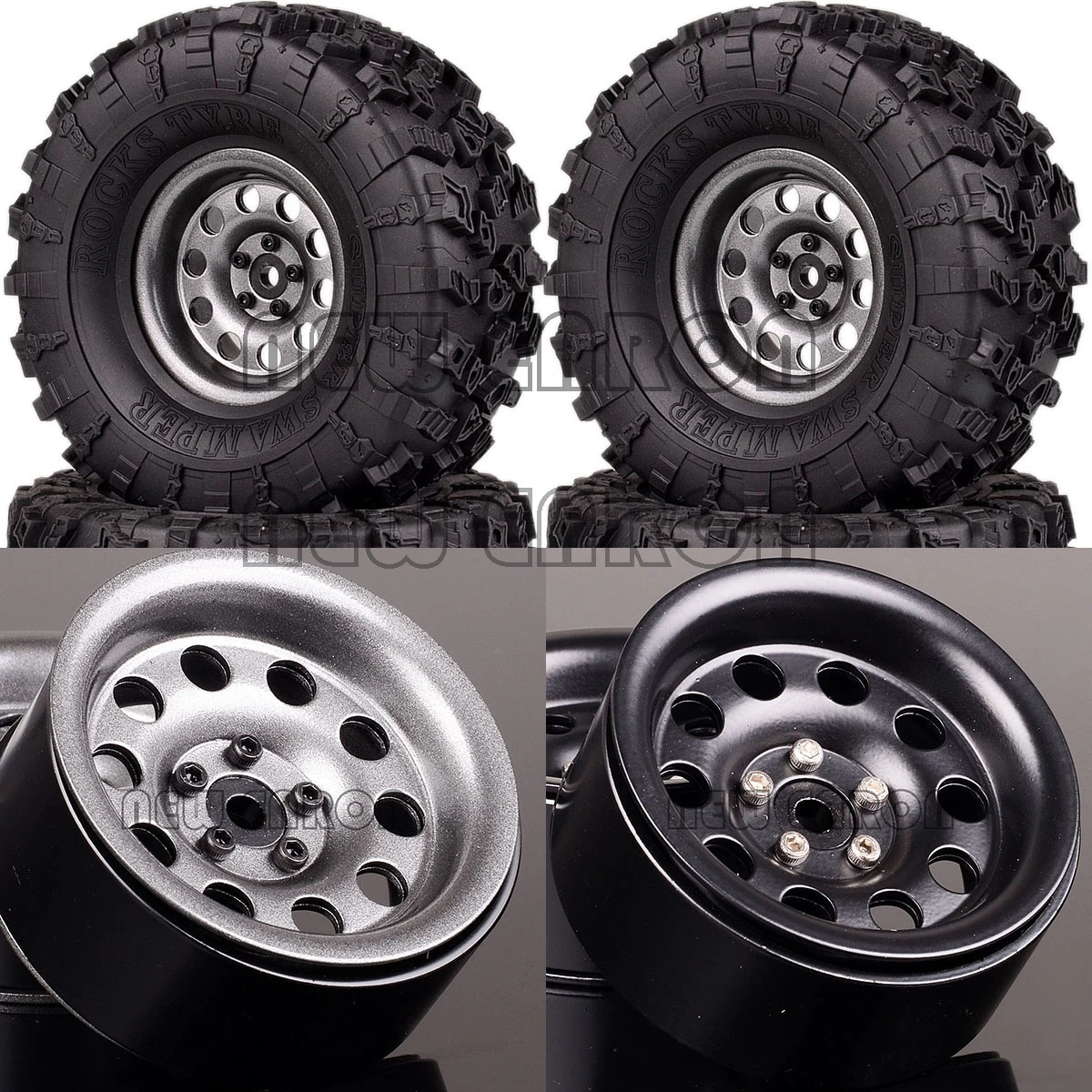 NEW ENRON 4P Aluminum 2.2" Beadlock Wheel Hub Rims 132MM Tires Tyre For RC 1/10 Rock Crawler Axial SCX10 90060 RR10 Traxxas TRX4
NEW ENRON 4P Aluminum 2.2" Beadlock Wheel Hub Rims 132MM Tires Tyre For RC 1/10 Rock Crawler Axial SCX10 90060 RR10 Traxxas TRX4