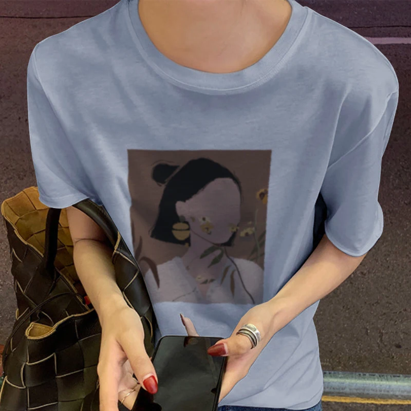 Casual Summer Women Kawaii T Shirts Streetwear Cute Top Tees Funny Print Short Sleeve O-neck Aesthetic Graphic T Shirts Women
Casual Summer Women Kawaii T Shirts Streetwear Cute Top Tees Funny Print Short Sleeve O-neck Aesthetic Graphic T Shirts Women