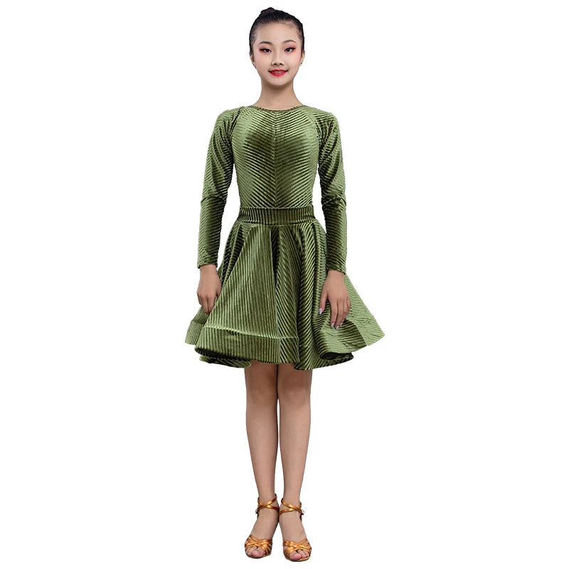 Latin Dance Clothes Girls Dress For Cha Cha Rumba Ballroom Dancing Practice Outfit Competition Show Dress Children Costume 3477
Latin Dance Clothes Girls Dress For Cha Cha Rumba Ballroom Dancing Practice Outfit Competition Show Dress Children Costume 3477