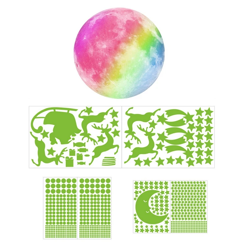 3D Night Luminous Star and Moon Sticker Glow in the Dark Toys for Kids Bedroom Decor Christmas Birthday Gift 
3D Night Luminous Star and Moon Sticker Glow in the Dark Toys for Kids Bedroom Decor Christmas Birthday Gift