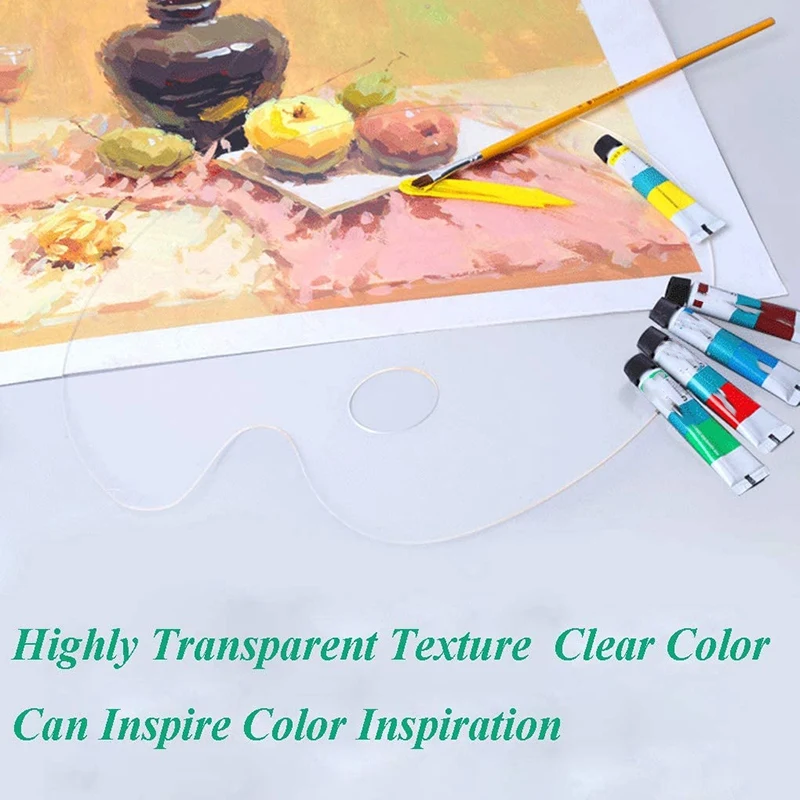 2Pcs Acrylic Artist Paint Palette 11.8 x 7.9 Inch Clear Oval Paint Palette Easy Clean Art Paint Pallet
2Pcs Acrylic Artist Paint Palette 11.8 x 7.9 Inch Clear Oval Paint Palette Easy Clean Art Paint Pallet