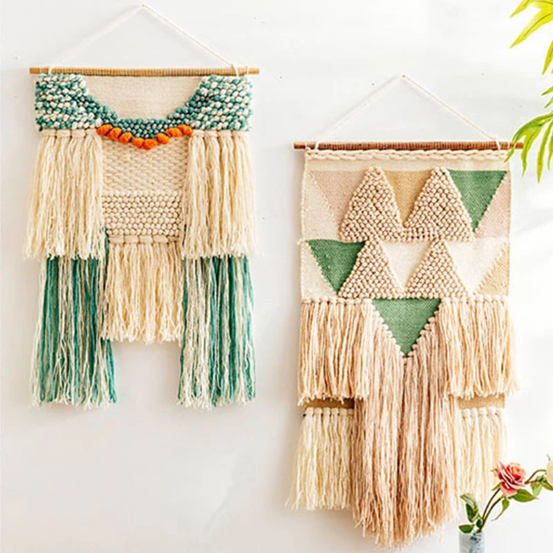 Boho Macrame Tapestry Hand Woven Tufted Wall Hanging Tapestries Bohemian Muslim Weding Boho Decor Apartment Dorm Room Decoration
Boho Macrame Tapestry Hand Woven Tufted Wall Hanging Tapestries Bohemian Muslim Weding Boho Decor Apartment Dorm Room Decoration
