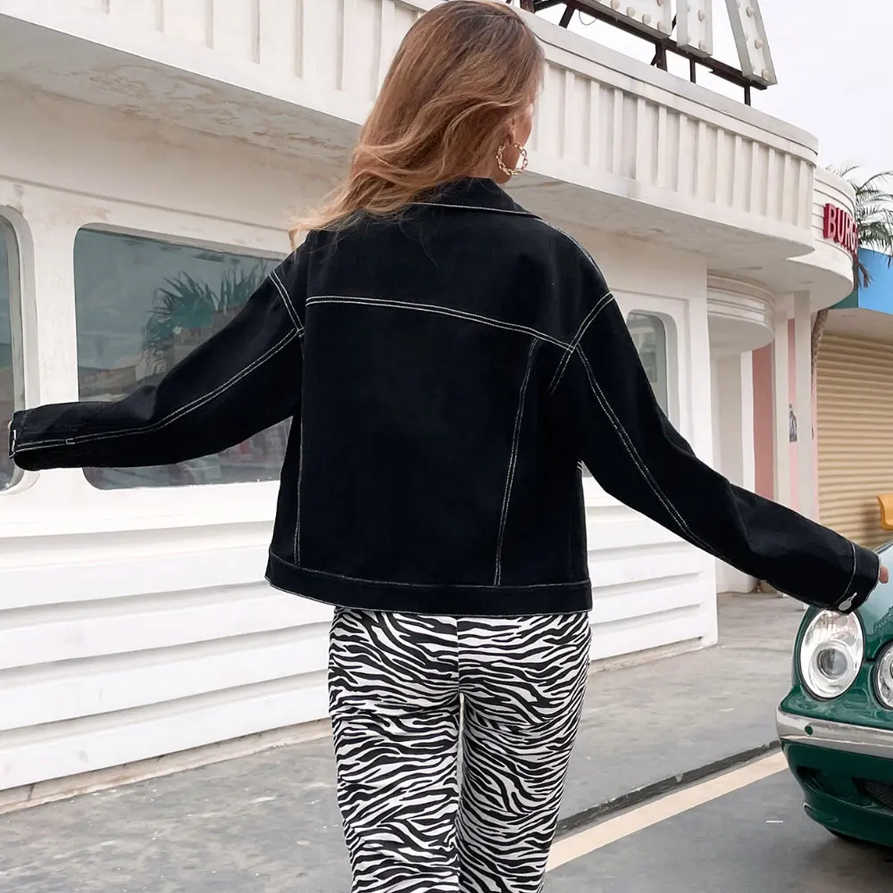 ZOTTSOZ Casual Solid Color Denim Jackets Coat Women Fashion Loose Harajuku Streetwear Jean Jackets Vintage Streetwear Outerwear
ZOTTSOZ Casual Solid Color Denim Jackets Coat Women Fashion Loose Harajuku Streetwear Jean Jackets Vintage Streetwear Outerwear