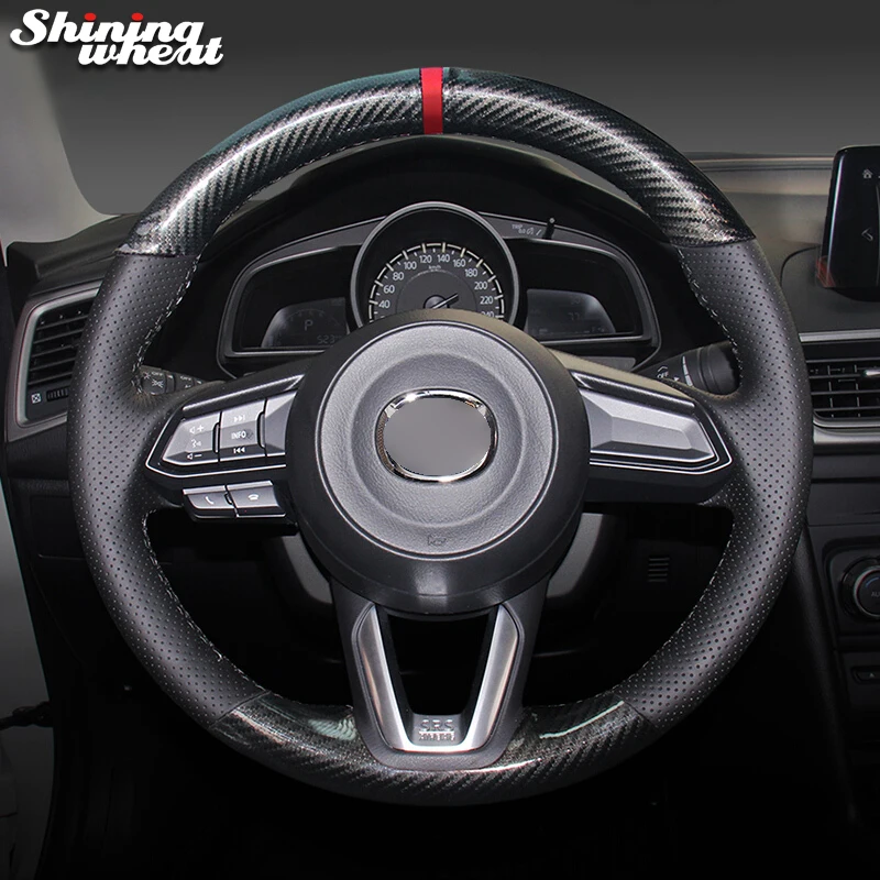 Чехол на руль из искусственной кожи и углеродного волокна для Mazda 3 CX-5 2017, Mazda CX-9 2016, 2017
Чехол на руль из искусственной кожи и углеродного волокна для Mazda 3 CX-5 2017, Mazda CX-9 2016, 2017